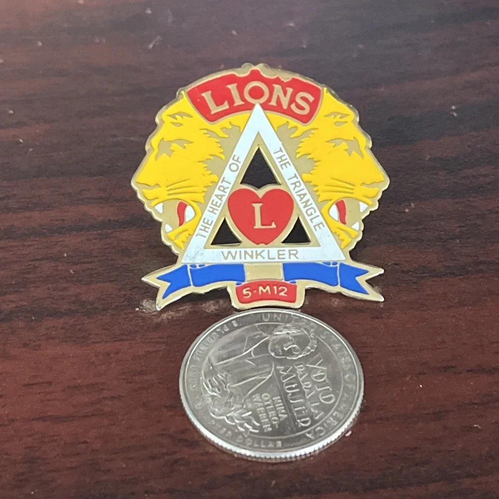 Lions Club The‎ Heart Of The Triangle Lapel Hat Pin